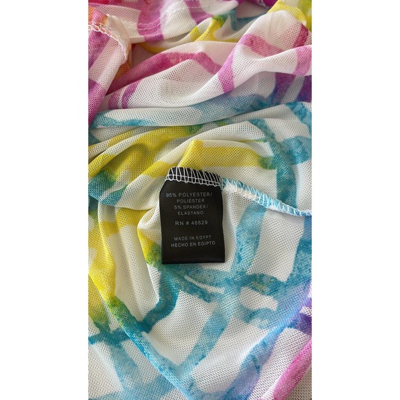 NEW Love Brand Women’s White Mesh Tank Swim Coverup Dress - Picture 9 of 10